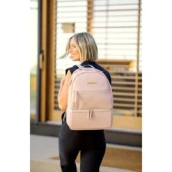 Petunia Pickle Bottom Axis Backpack: Blush Leatherette (Exclusive) 9 Petunia Pickle Bottom Axis Backpack: Blush Leatherette (Exclusive) -Baby Products Sale Store diaper bag petunia pickle bottom axis backpack blush leatherette 5