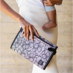 Petunia Pickle Bottom Nimble Changer Clutch: Bordeaux Blooms