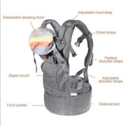 Lucky Baby Ergonomical Baby Carrier - Dark Grey -Baby Products Sale Store e5 4c8e3d57 8fbe 4fb6 96de 59955a44e3dc