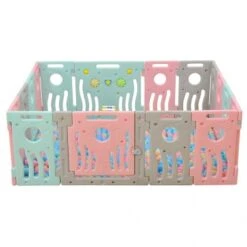 Lucky Baby Smart System™ Safety Play Yard - Ocean (Playspace (+/-) 18.1 Sq/ft)