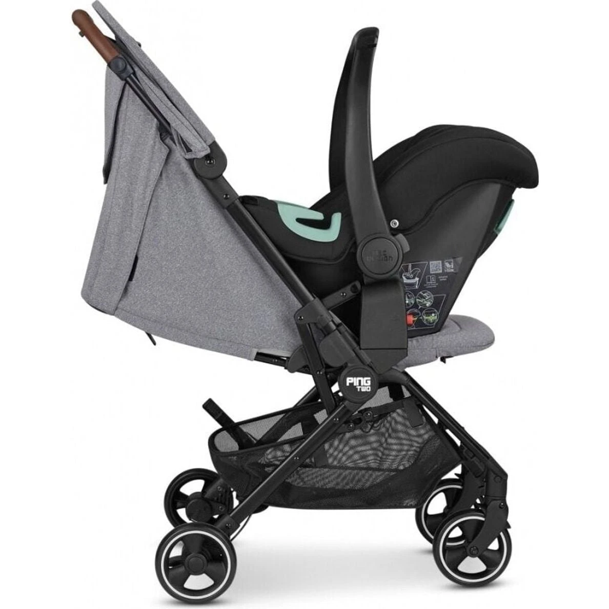 ABC Design PING TWO Stroller - Tin 6 ABC Design PING TWO Stroller - Tin - Image 6