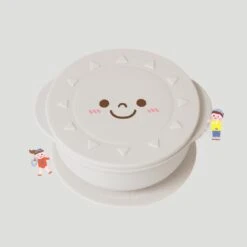 Mother's Corn Sunny Silicone Suction Bowl With Lid (Choose A Color) -Baby Products Sale Store suction bowl mother s corn sunny silicone suction bowl with lid choose a color 4